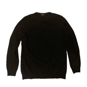 Charter Club Luxury Cashmere Womens Pullover Crew Neck Sweater Large  Black Knit